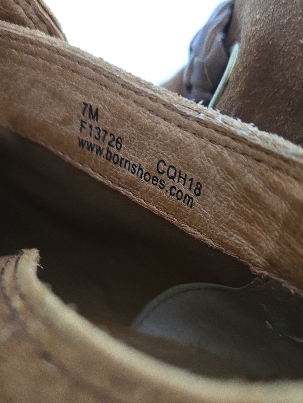 Born Sylvia Brown Suede Booties Woven Detail 7M - Picture 5 of 10